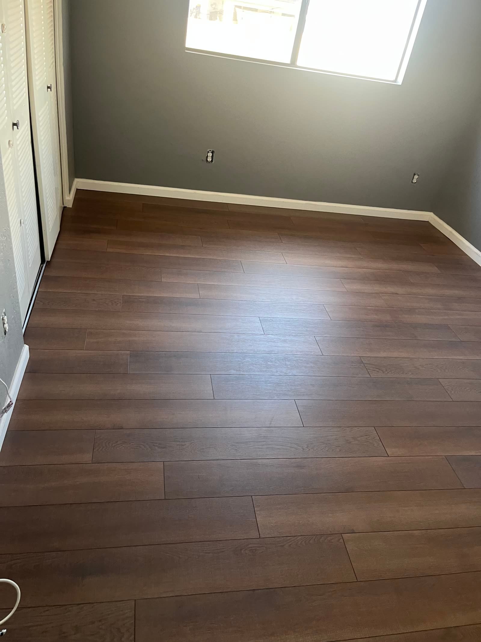 Luxury vinyl plank flooring installation