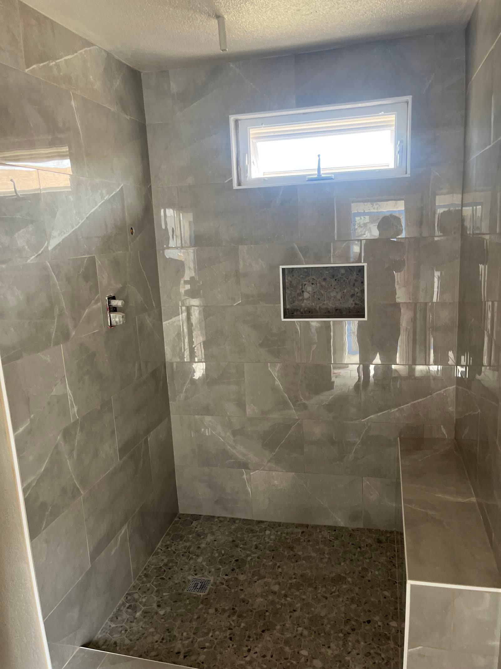 Tile shower remodel